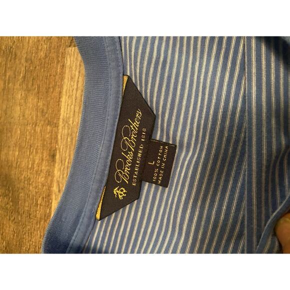 brooks brothers T Shirt Size Large Men’s Blue Casual - Picture 3 of 4
